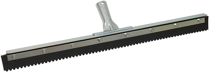 The Brushman, 24 Serrated Edge Floor Squeegee (1/4 V-Notch)