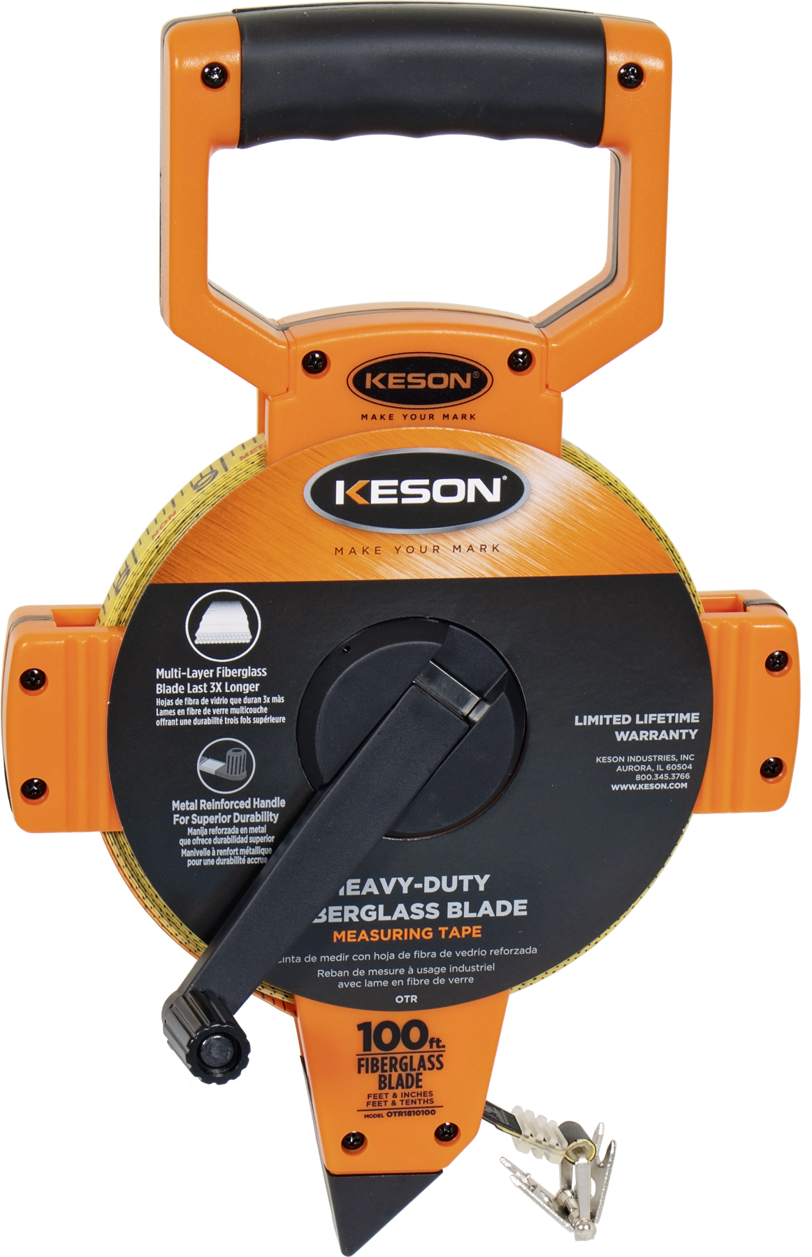 The Brushman, 100 ft. Keson OTR Series Fiberglass Long Tape