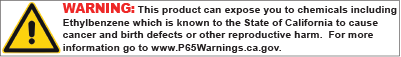 Prop 65 Warning