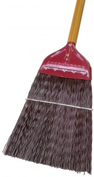 Roofer/Contrator Metal-Cased Stiff Poly Upright Broom