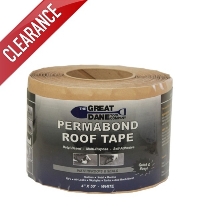 4" x 50' Black Permabond Roof Tape (Roll)