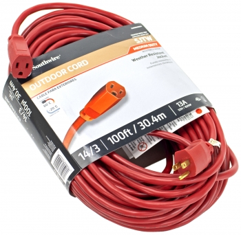 100' 14-Gauge Extension Cord