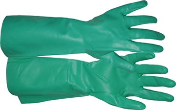 Flock Lined Nitrile Glove - Size L