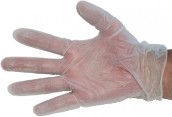 Seamless Clear Vinyl General Purpose Glove - Size L