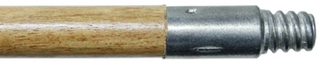 48" X 15/16" Wood Handle w/Metal Threaded Tip