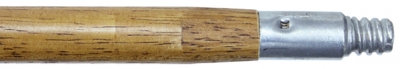 60" x 1-1/8" Wood Handle w/Metal Thread