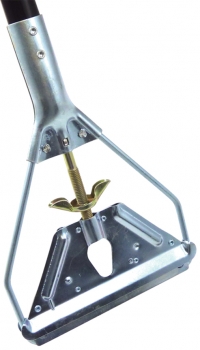 "Quick-Change" Vinyl-Coated Steel Mop Handle