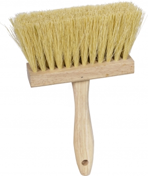 6-1/2” x 1-3/4” White Tampico Fiber Fill Masonry Brush - 3" Trim