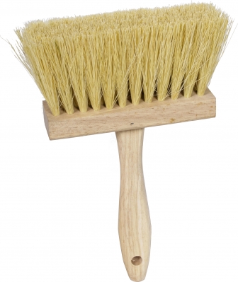 6-1/2” x 1-3/4” White Tampico Fiber Fill Masonry Brush - 3" Trim
