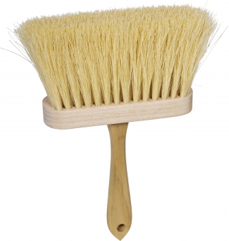 6-3/8" x 1-3/4" White Tampico Fiber Fill Masonry Brush - 3-1/2" Trim