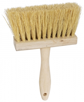 6" x 7/8" White Tampico Fiber Fill Masonry Brush - 3" Trim