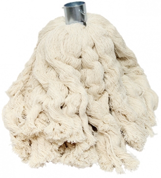 2.5 lb (40 oz) White Cotton "Pin Style" Roofing Mop Head
