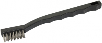 'Toothbrush' Style Scrub Brush - Synthetic Block - Stainless Steel Fill