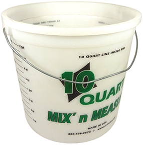 10-Quart Ringfree Plastic Pail w/Handle