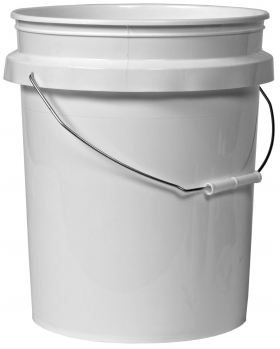 The Brushman  5-Gallon Plastic Pail w/Handle & Graduated Markings