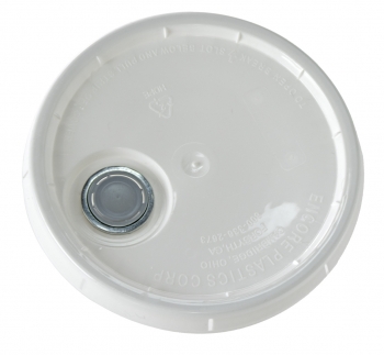 5-Gal Plastic Pail Lid w/Spout (Fits #PAIL-5 GAL-W)