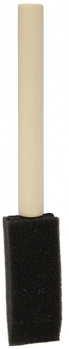 1" Foam Paint Brush - Wood Dowel Handle
