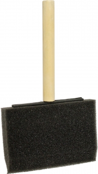 4" Foam Paint Brush - Wood Dowel Handle