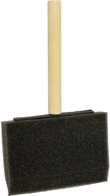 4" Foam Paint Brush - Wood Dowel Handle
