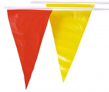 Perimeter Marking Pennant Flags (Red/Yellow) - 100' Line