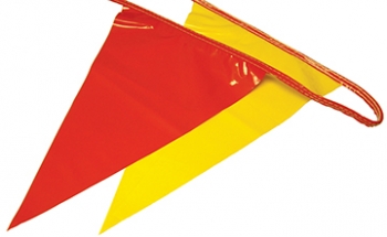 100 ft. OSHA Pennant Flags (Red/Yellow)