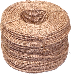1/4" X 1200' 3-Strand Manila Rope Coilette