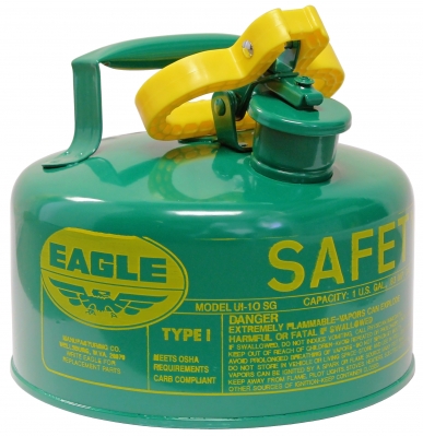 1-gal Green Metal Safety Can w/Funnel
