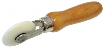 Double Fork Nylon Roller w/Radius Edge - 1/2" Wide x 2" Dia