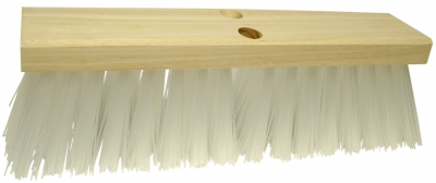 24" White Poly Fill Street Broom