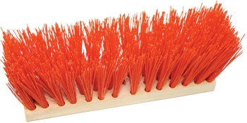 16" Orange Poly Fill Street Broom