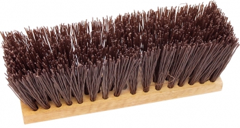 16" Brown Poly Fill Street Broom
