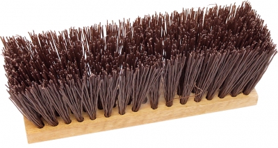 16" Brown Poly Fill Street Broom