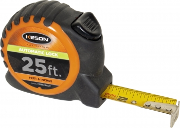 25' Keson "AutoLock" Automatic Locking Blade Tape Measure