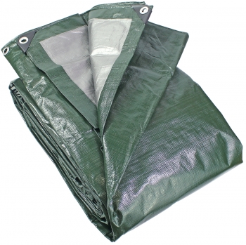 100' X 100' Green/Silver HD Tarp