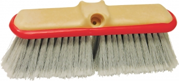 Oblong Cleaning Brush - Fountain Style Block w/Bumper - Poly Fill