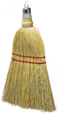 Whisk Broom - 11" OAL - 100% All Corn