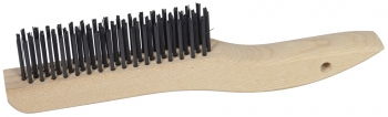 Wire Scratch Brush - 10" x 1" Shoe-Style Wood Block