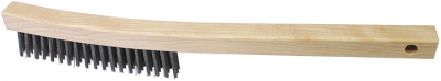 Curved Wire Scratch Brush - 14" x 1" Wood Block