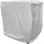 4' X 4' Plain White Pallet Cover (2.25mil) - (45/roll)