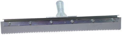 18" Serrated Edge Floor Squeegee (1/4" V-Notch)