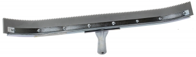 24" Curved Serrated Edge Floor Squeegee (3/16" V-Notch)