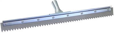 24" Serrated Edge Floor Squeegee (1/2" V-Notch)