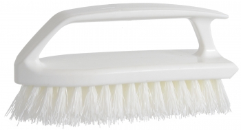 6" Scrub Brush w/"Iron-Style" Handle & Poly Fill