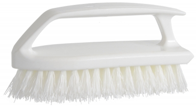 6" Scrub Brush w/"Iron-Style" Handle & Poly Fill