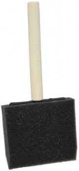 3" Foam Brush w/Wood Peg Handle