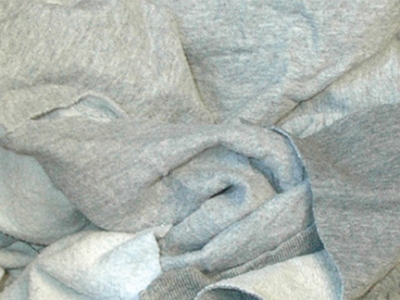 Reclaimed Pre-Washed Gray Sweatshirt Rags
