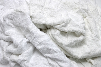 Reclaimed White Half Terry Cloth Rag (10 lbs)