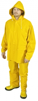3-Piece Yellow Rainsuit - Size Large