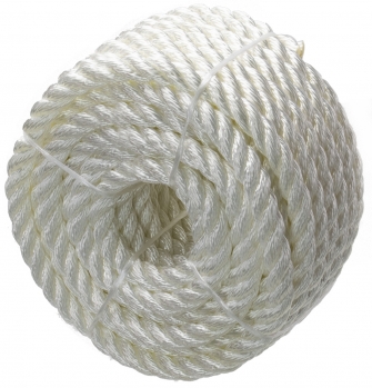 1/2" x 50' 3-Strand Twisted Nylon Rope