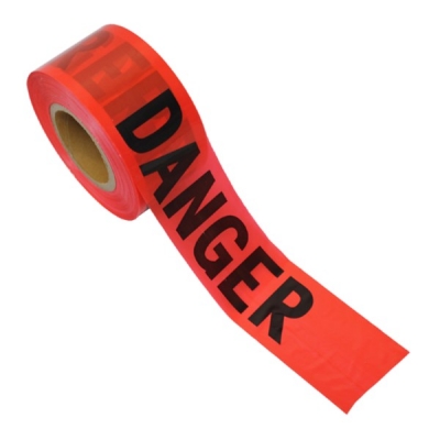 3" x 1000' Red Danger Tape (Roll)